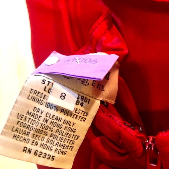 Cranberry Chiffon Formal Dress EXCELLENT CONDITION - Picture 6 of 6